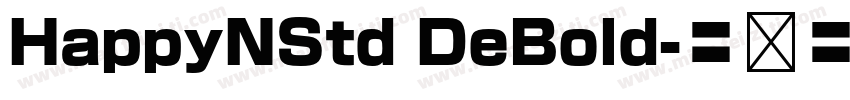 HappyNStd DeBold字体转换